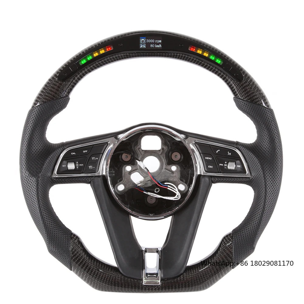 LED Smart Carbon Fiber Steering Wheel Compatible With Bentley Mulsanne Flying Spur Continental GT Steering Wheel