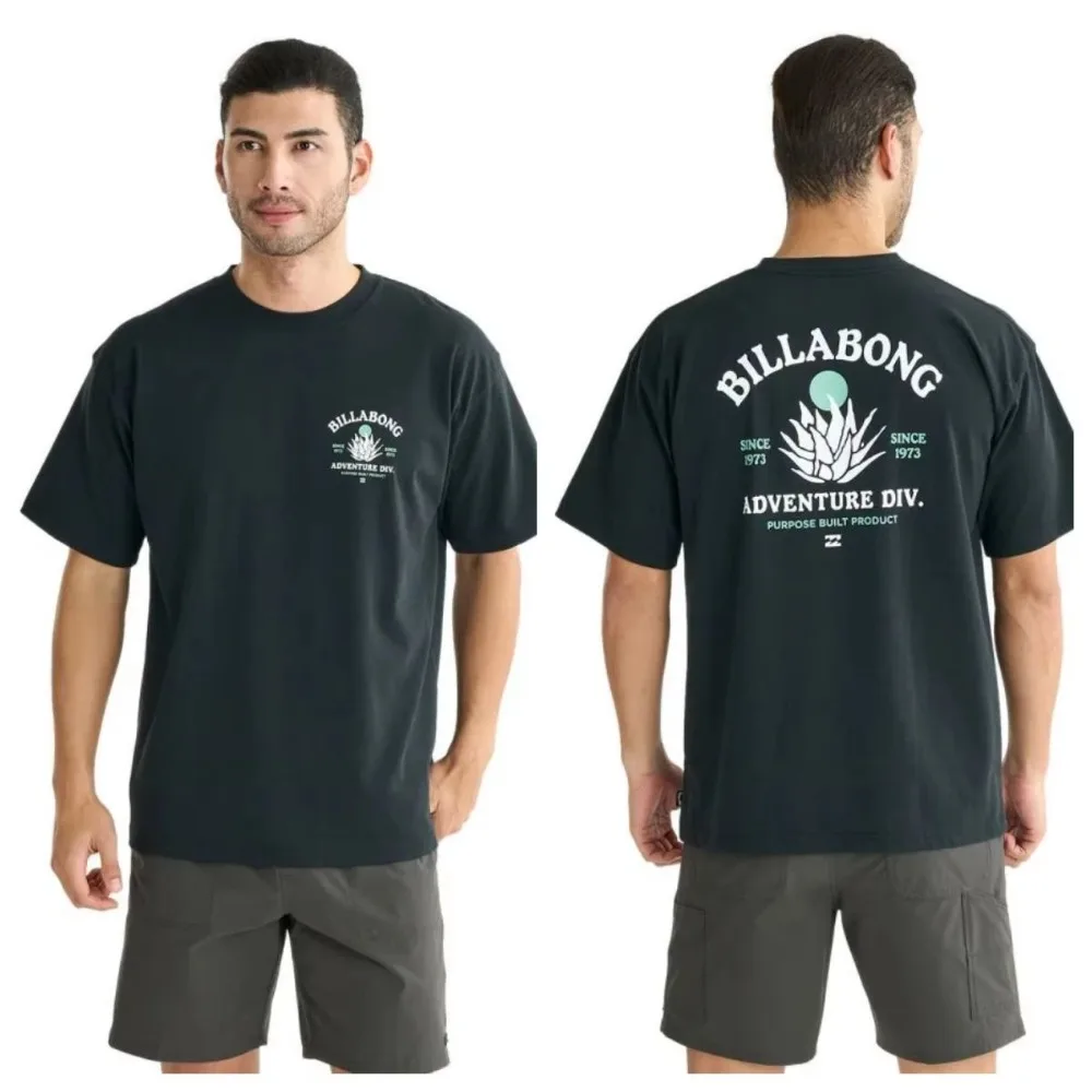 New 2026 Beach Surfing T-Shirt for Men and Women Summer Pure Cotton Clothing Fashion Hip-hop Short Sleeved T-shirt Streetwear