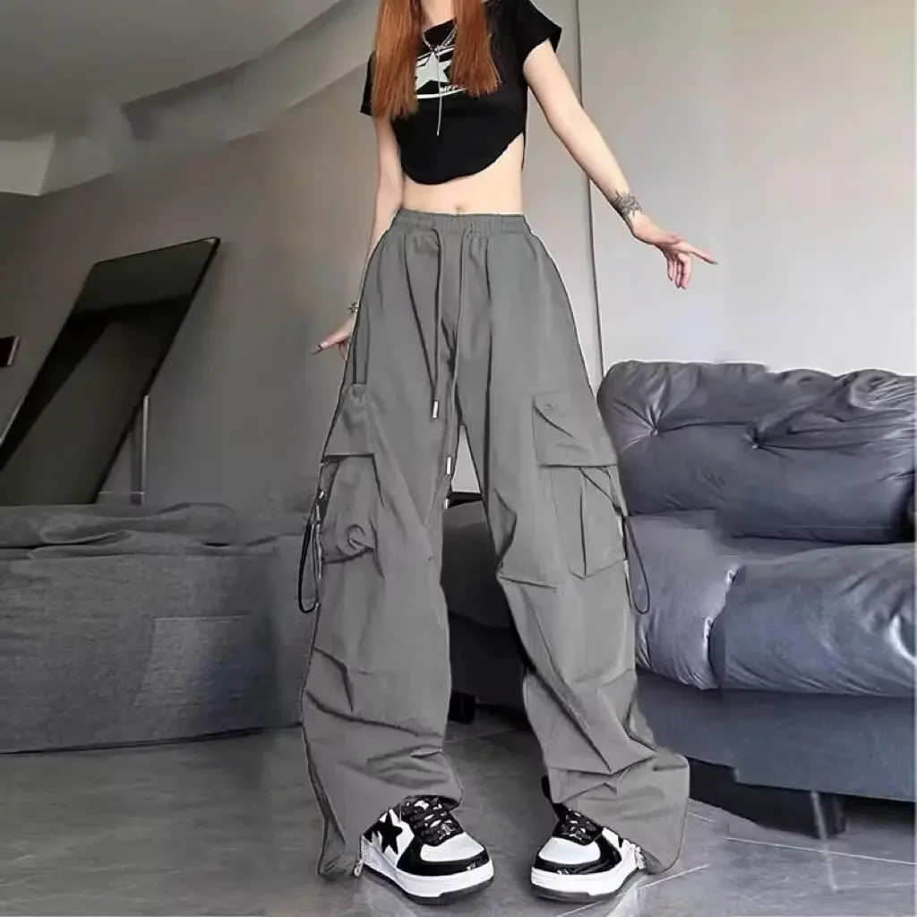 American Style Vintage Multi-pocket Cargo Pants For Men Women Spring Autumn High Street Hip Hop Straight-leg Pants Trendy