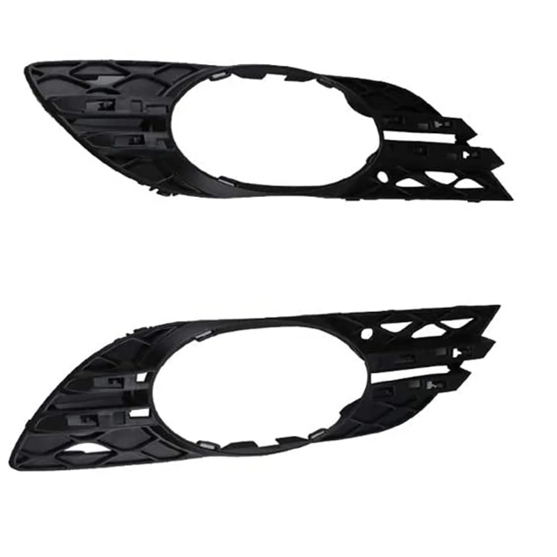 #34O Car Front Fog Light Grill Chrome Trim Cover Set for Mercedes-Benz,Front Fog Light Grill,(ABS)