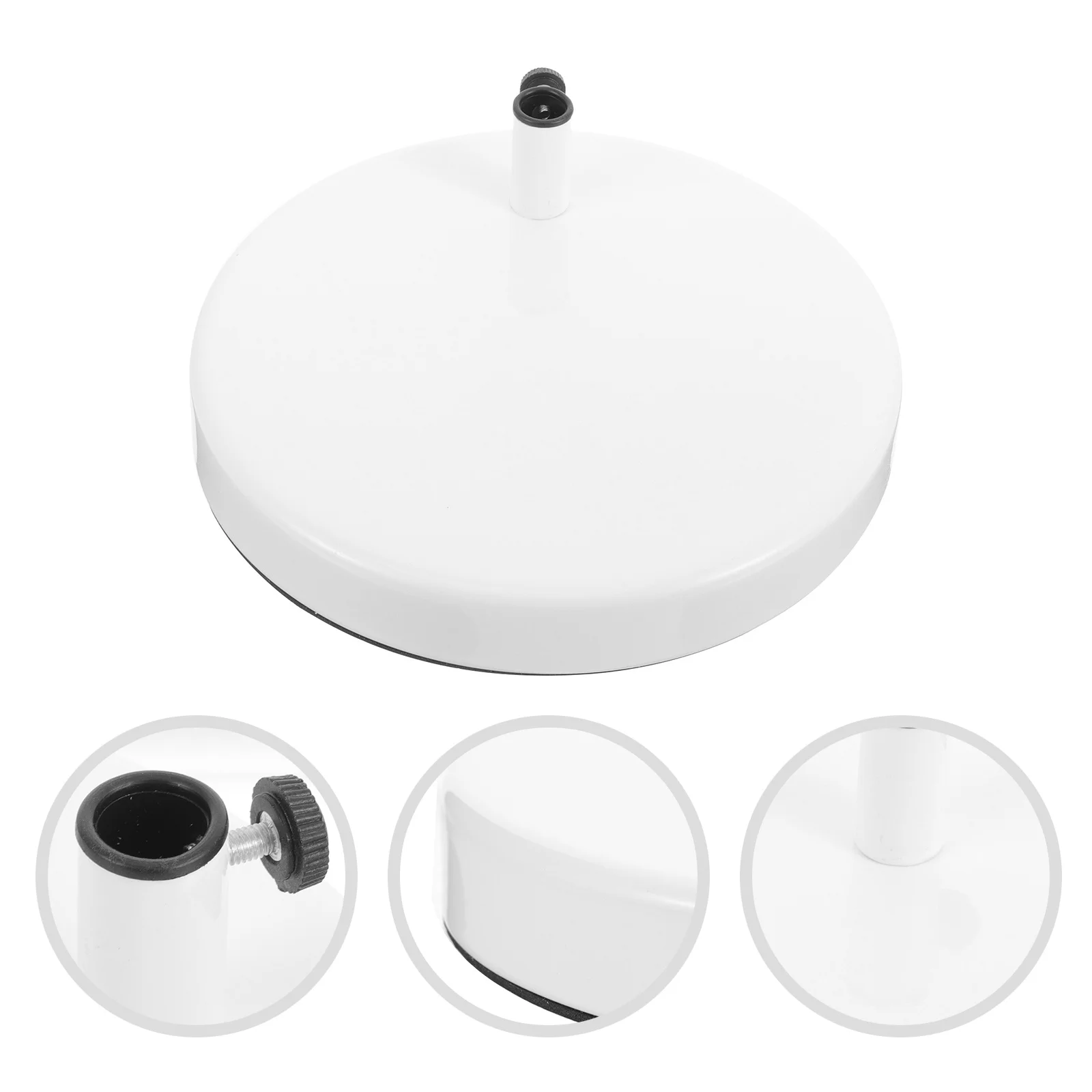 

Desk Lamp Base Iron Material Easy Install DIY Accessory Replacement Table Lamp Bases Smooth Stand Solid Compact Size Portable