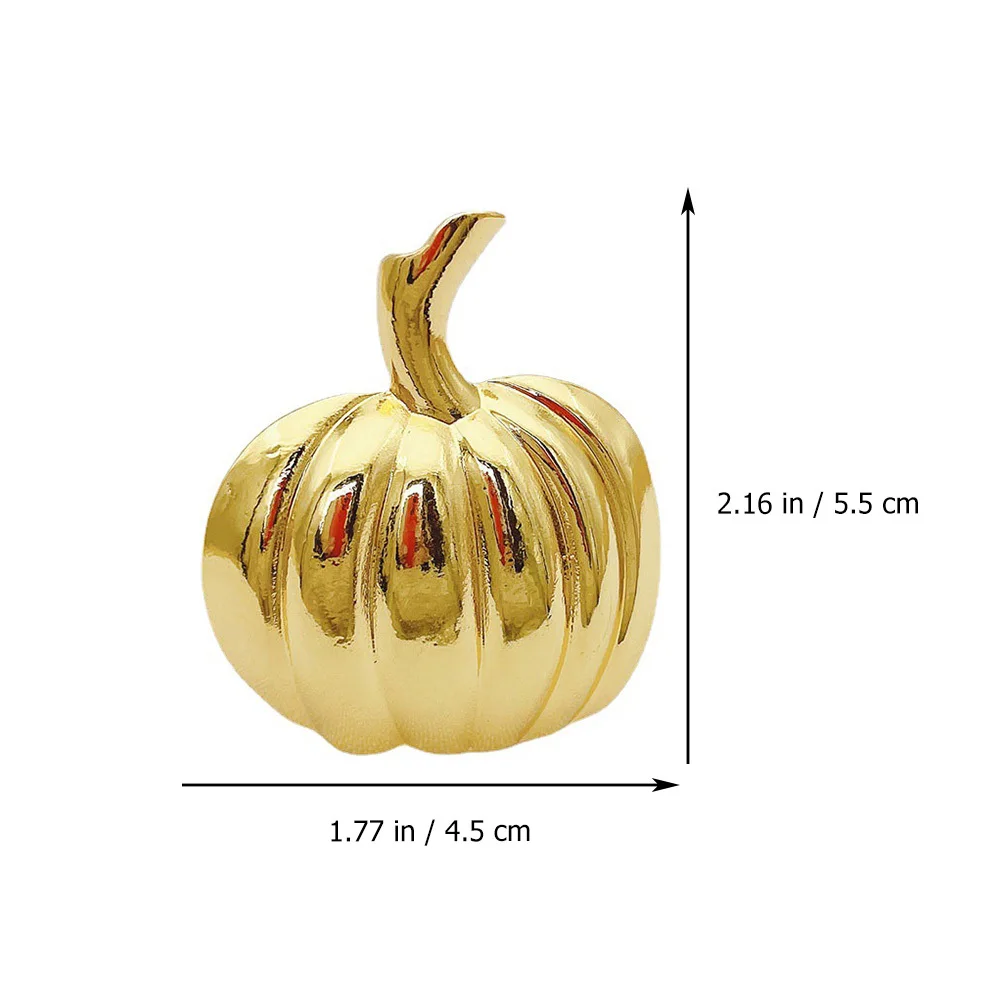 

4Pcs Pumpkin Napkin Buckle Creative Exquisite Dining Table Decor Halloween Napkin Holder Bright Alloy Chic Festival Accessory