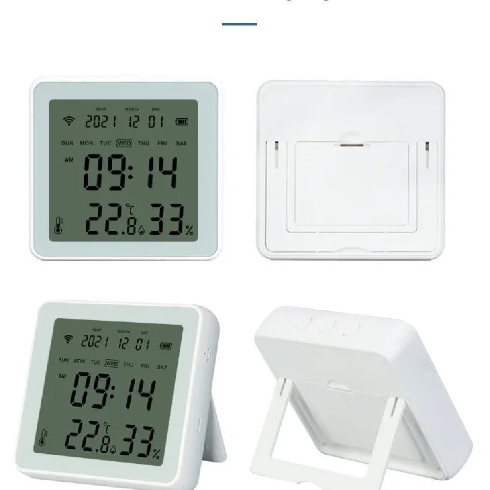 Imagem -06 - Zigbee-sensor de Temperatura e Umidade sem Fio Despertador Retroiluminação Monitoramento Remoto Higrômetro