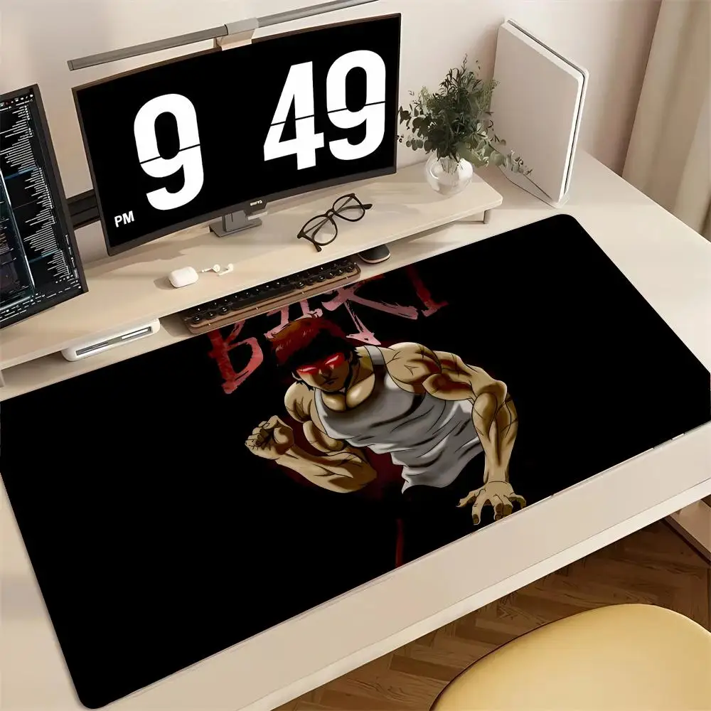 

anime Baki Mouse Pad Mousepad Large Gaming Mouse Pad LockEdge Thickened Computer Keyboard Table Desk Mat