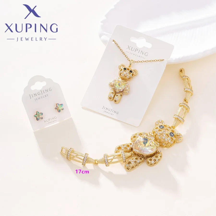 Xuping Jewelry Fashion Stone Charm Style Bracelet for Women with Light Gold Color
