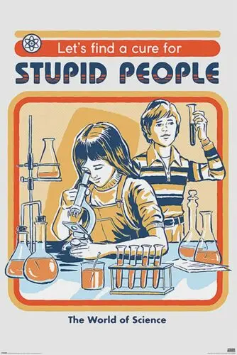 Let's Find A Cure For Stupid People Metal Sign Plaque Pub Bar Man Cave Game Room sign