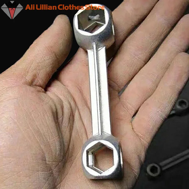 6-15mm Bone Shape Hexagon Wrench Multipurpose 10 Holes Cycling Durable Spanner Bicycle Bike Repair Tool Accessories