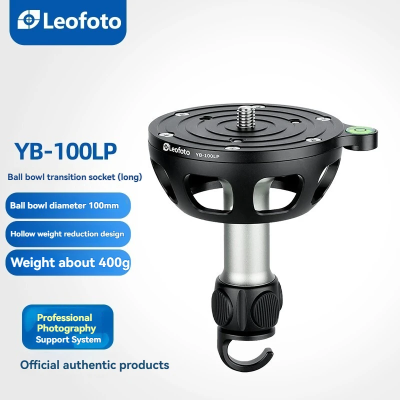 Leofoto 100 مللي متر العالمي الكرة السلطانية محول الكرة السلطانية محول التصوير الفوتوغرافي ومعدات التصوير الفيديو الملحقات عموم/قاعدة الميل