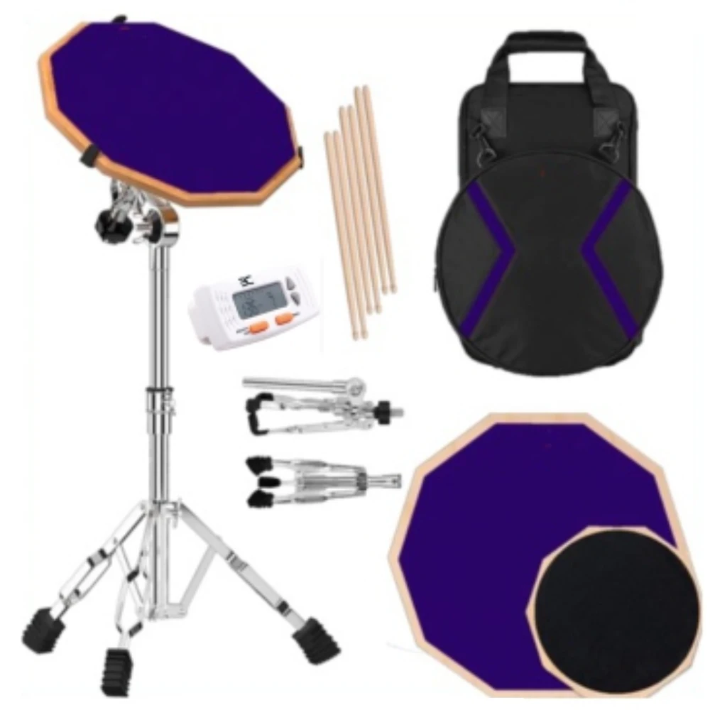 

Hooqu Hotsell 12" Practice Drum Pad Set With Bag Stand Drum Sticker And Metronome