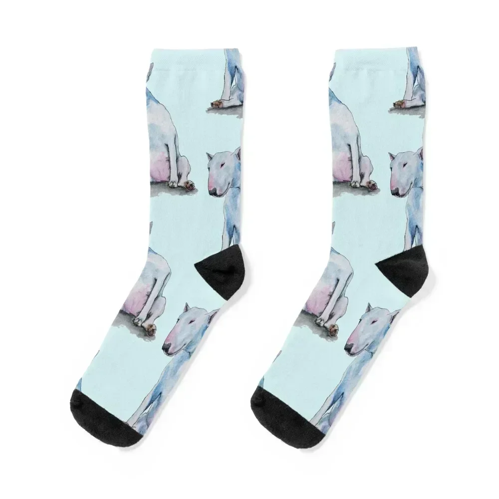 

Bull Terrier Miss Ya Socks short sheer designer brand cool Woman Socks Men's