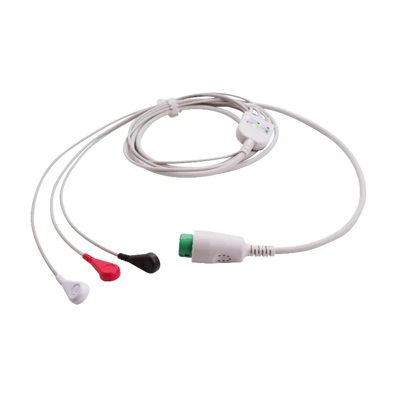 Compatible with I120 ECG Cable, with Lead Wire 3/5 Lead Clip-on Retainer, 12-pin