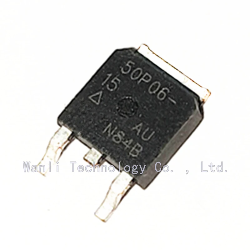 10PCS-50PCS/Lot 50P06-15 SUD50P06-15 50P06 TO-252 SMD TO252 MOS field-effect transistor