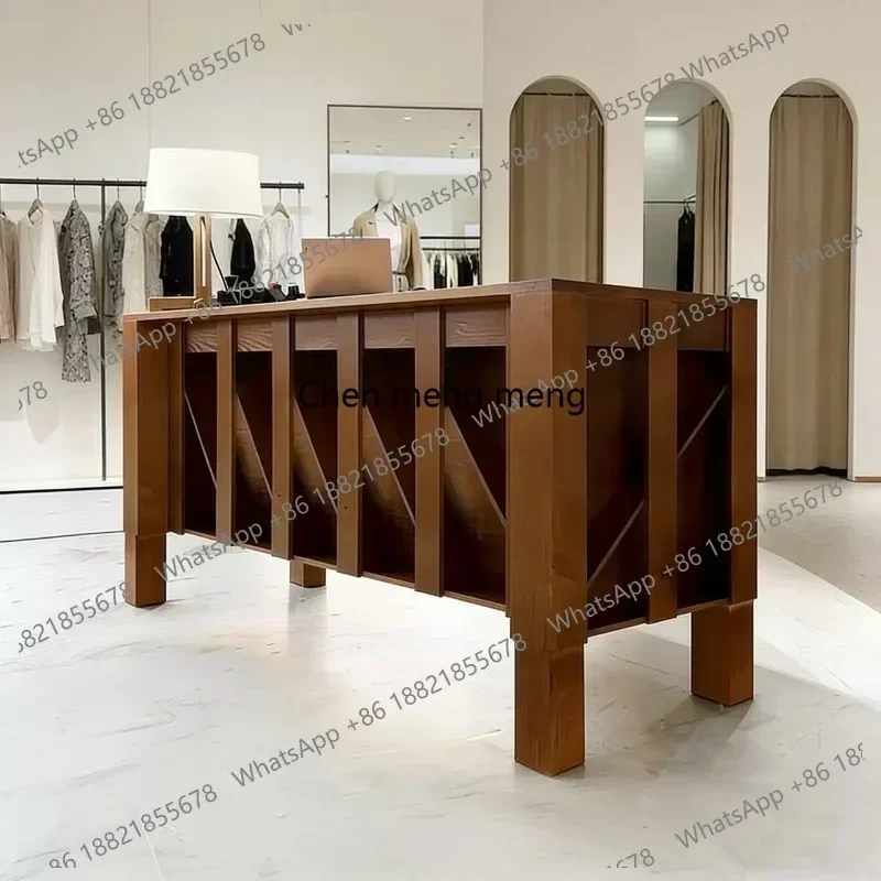 Asmt49Medieval clothing store checkout page Bar counter Nakajima cabinet Flowing water table High-end display cabinet Display st
