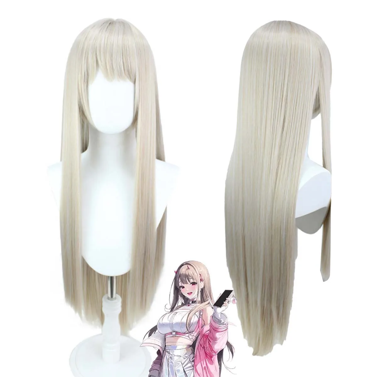 

Аниме игра Viper косплей коричневый парик с длинными волосами