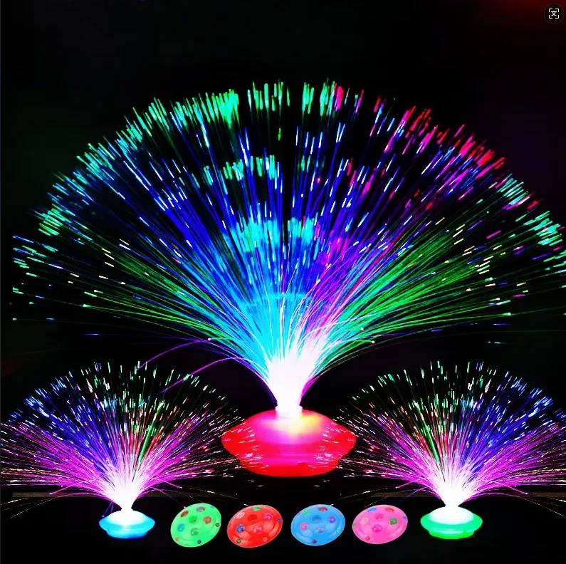 

Colored Led Fiber Optic Light Night Lamp Holiday Christmas Wedding Decoration Stars Shine in the Dark Kids Toys Nighting Lamps