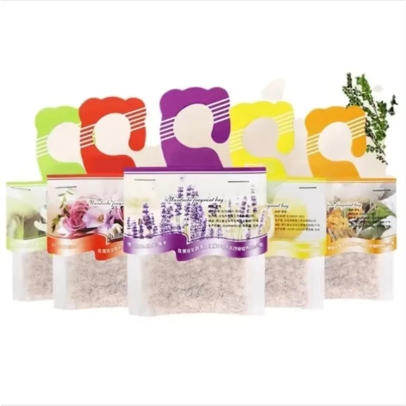 10 pçs saquinhos de fragrância de guarda-roupa saco de sabor de flor natural remoção de odor incenso pendurado decoração para casa quarto armários de sapato de carro