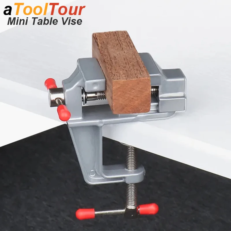 Mini Bench Vise Table Clamp Screw DIY Craft Mold Fixed Repair Tool Plier Jewelry Make Electronics Small Hobby Workbench Portable