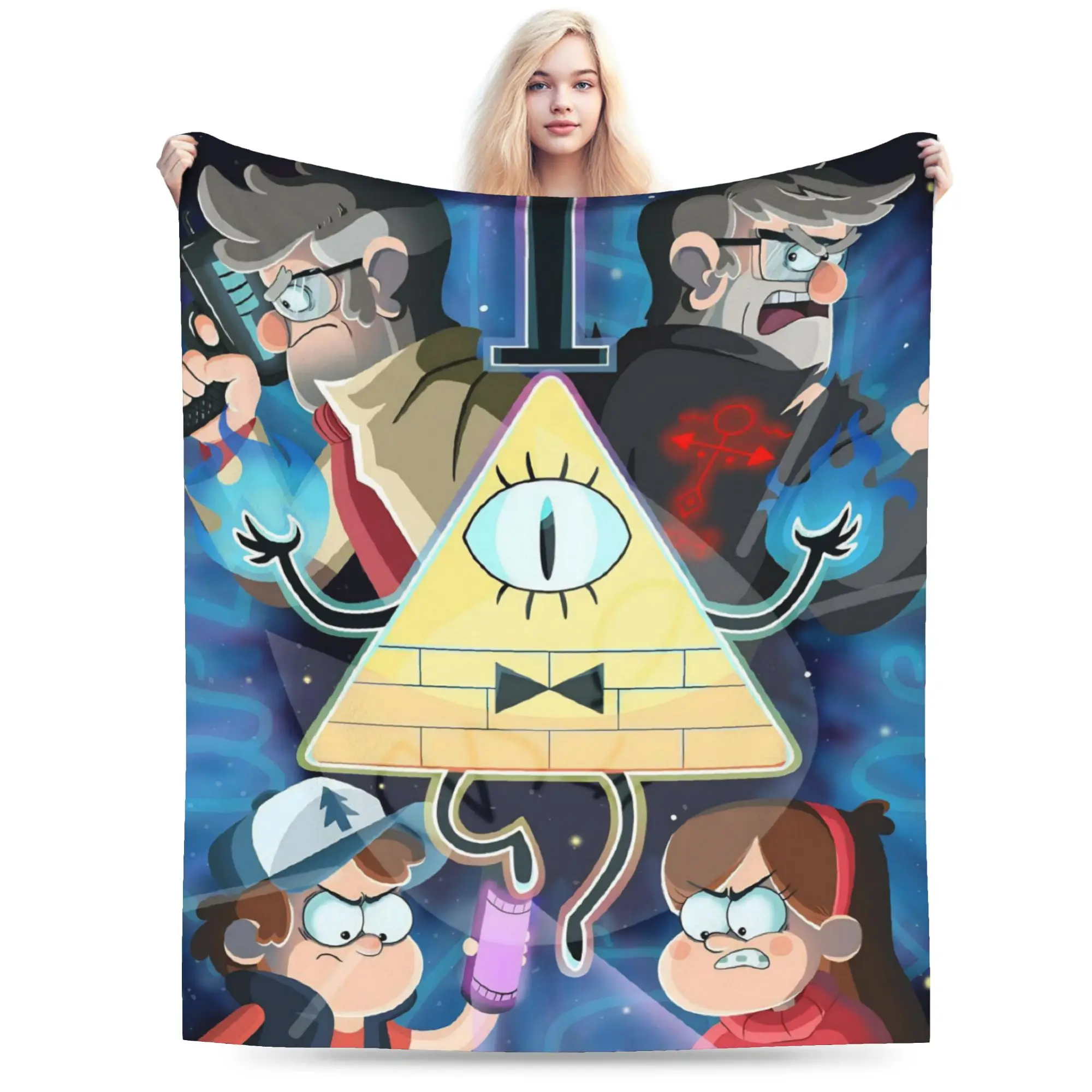 G-Gravity Falls Blanket Multi-size Cozy and Lightweight  Throw Blankets for Sofa Couch and Bed
