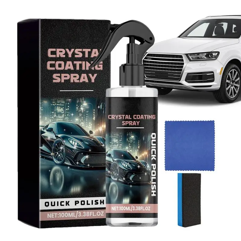 

Car Coating Agent 100ml Car Coating Wax Polishing Spray Multifunctional Safe Quick Effect Coating Agent Nano Car Protection Spra