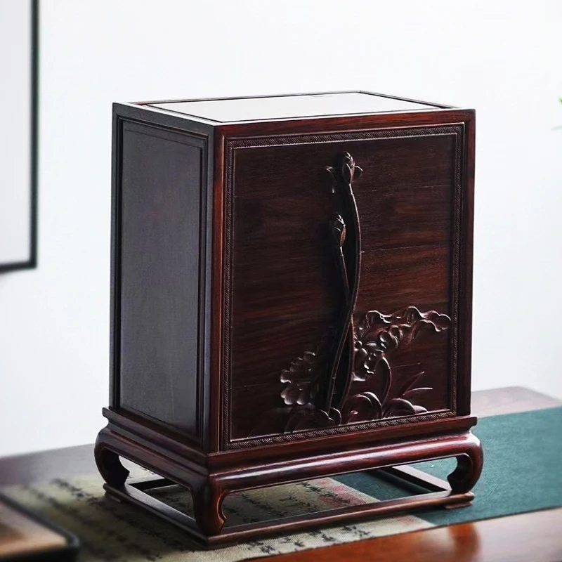 Reproduction of the Palace Museum Collection: Big Red Sour Branch Lotus, Five Bucket Cabinet, Redwood Storage