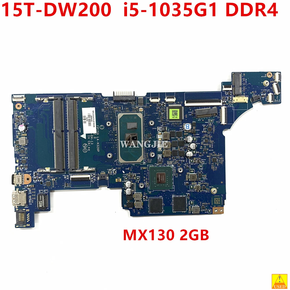 

For HP 15T-DW200 15-DW 15-DU Laptop Motherboard L86464-601 L86464-001 FPI50 LA-H328P MX130 2GB CPU+ i5-1035G1 GPU Used