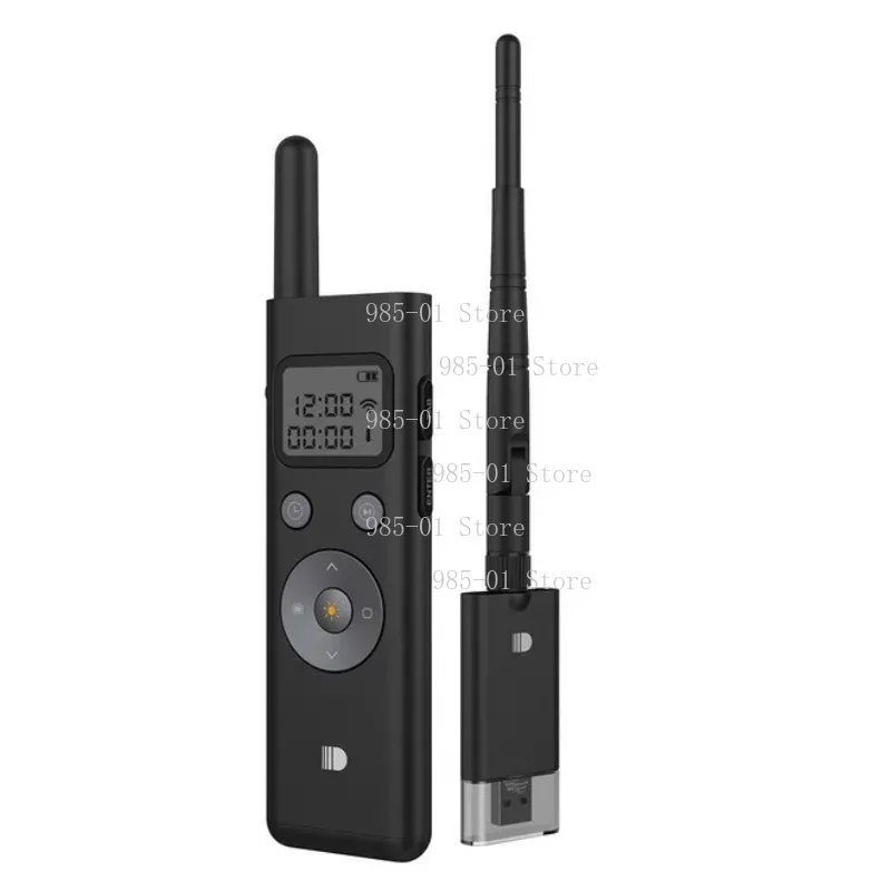 DSIT037 300m Long Distance Laser Remote Control Green Light Page Turner With LCD screen to show the timeBrand New Product Doosl
