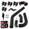 Front Mount Inter Volle Blacke Rohre für Mitsubishi Lancer EVO X 4B1 1 2,0 L Turbolader 2008-2015 2