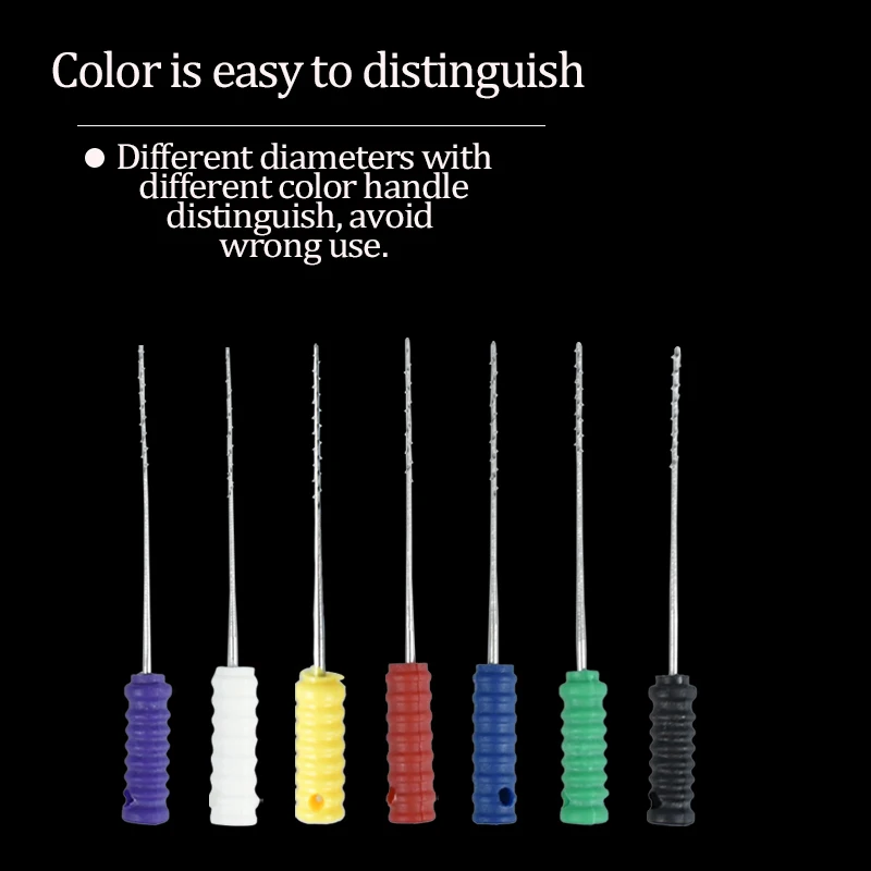 High-Quality Dental Square Broaches - 21/25mm Root Canal Cleaning Needles for Effective Dental Care!