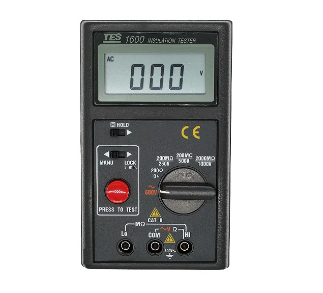 Digital Insulation Tester Mega Ohm Meter TES-1600