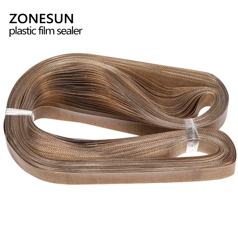 ZONESUN ل ختم آلة 50 قطعة/الوحدة 750*15 مللي متر حزام ل FR-900 /SF-150 الفرقة السدادة/كيس من البلاستيك/البلاستيك فيلم السدادة