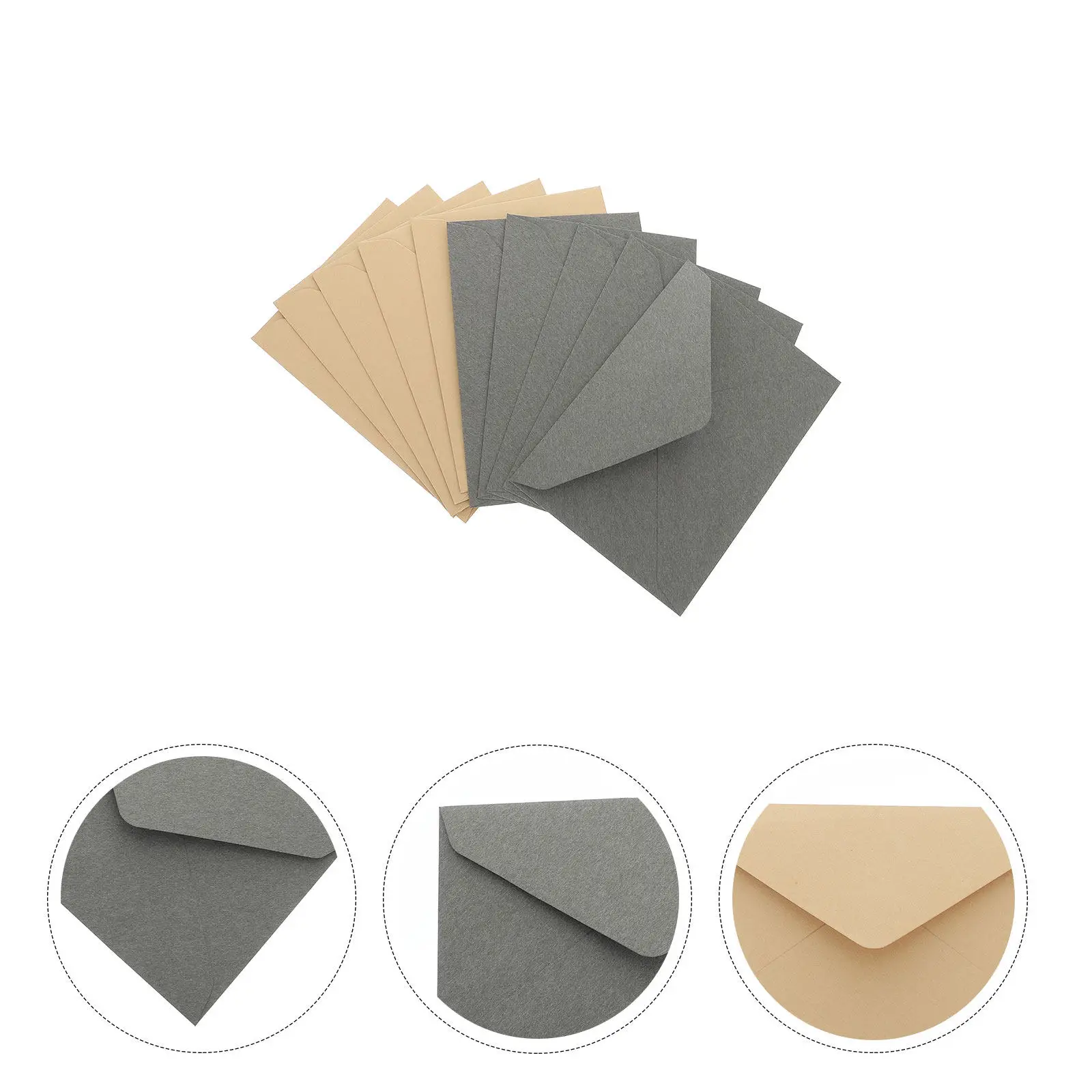 

10Pcs Vintage Envelopes Retro Style Paper Letter Envelopes for Invitations Anniversaries Thank You Notes Blessing Cards