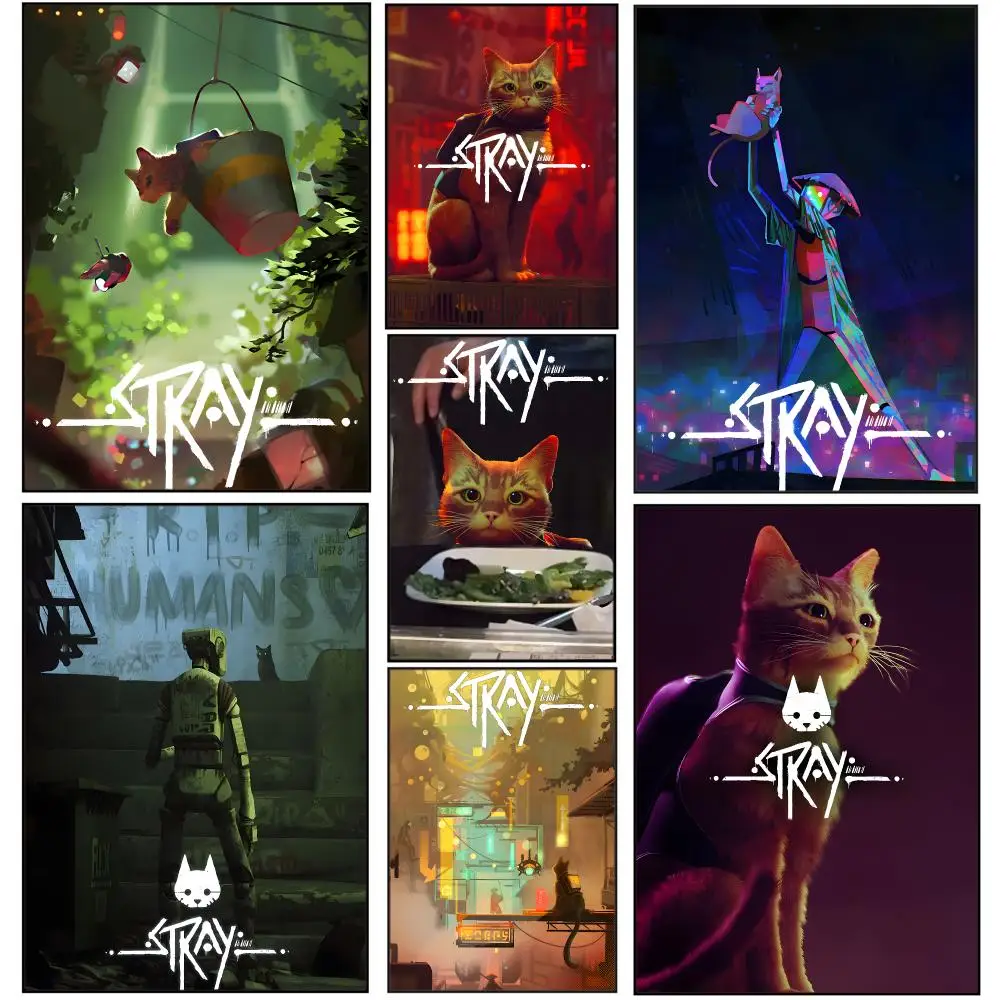 Video Game S-Stray Poster HD Waterproof Aesthetic Wall For Home Decor Trendy Durable Easy To Apply Art