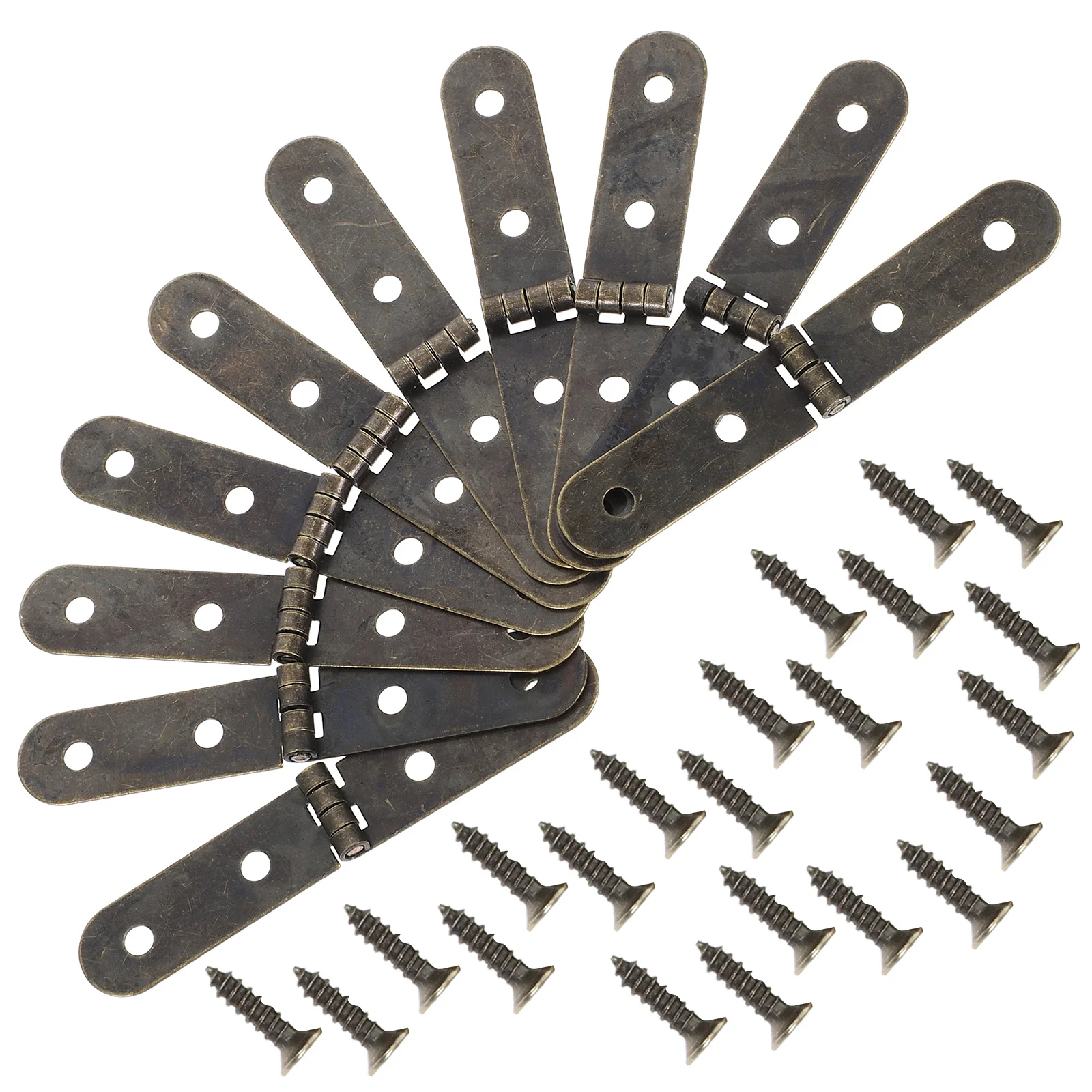 

1Set Small Vintage Iron Hinges Flat Metal Hinges for Jewelry Box Wooden Box Craft DIY Projects Connector Hinge Kit