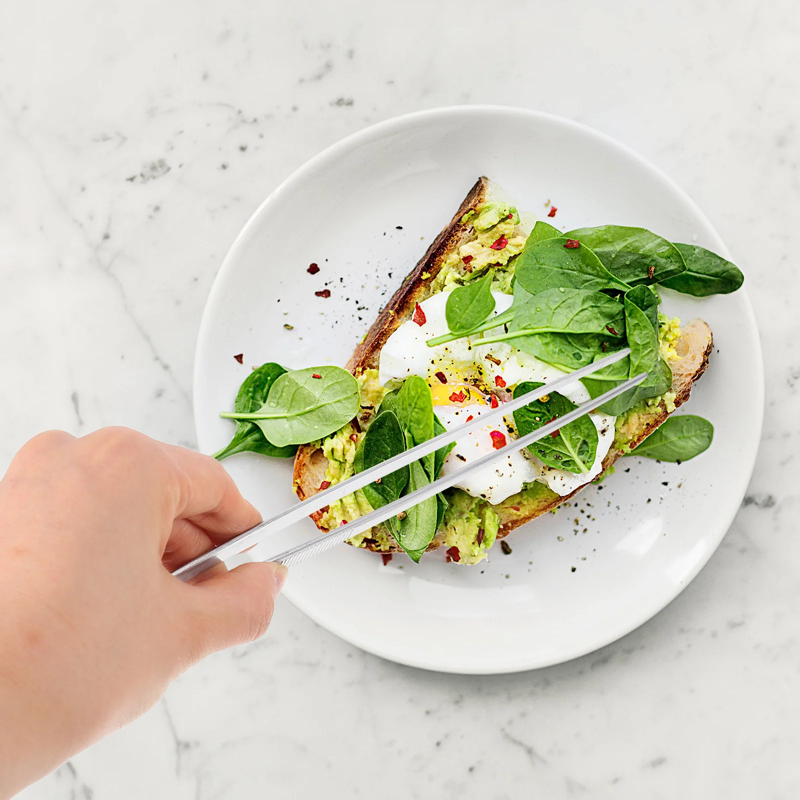 

3Pcs Stainless Steel Food Tweezers Set Premium Cooking Tongs for Kitchen Bbq Steak Serving Ergonomic Non-Slip Grips Small Food