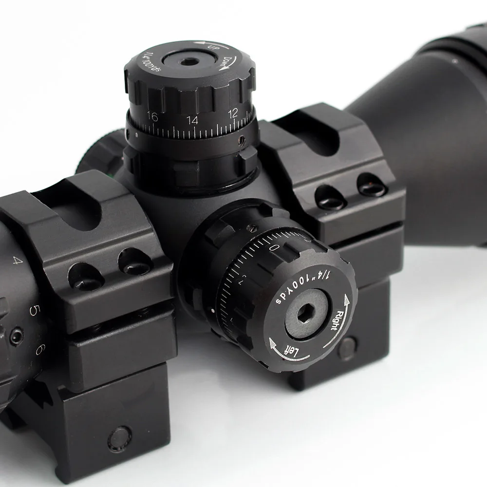 Hunting Optical Sight 3-9x32 AO 1inch Tube Mil-dot Reticle Scope with Sun Shade and QD Rings Tactical Scope