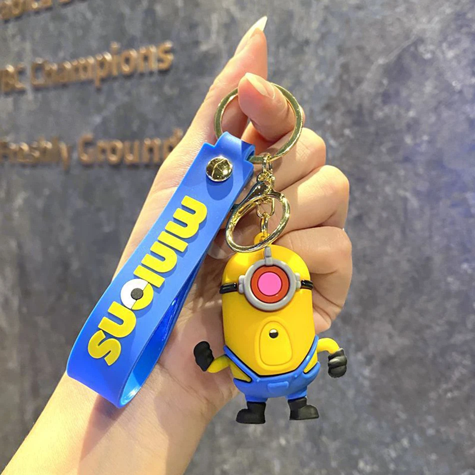 Minionki 4 Despicable Me 4 Breloczek do kluczy Figurka Breloczek Lalka Zabawka Śliczna Fajna Kreskówka Lalka Breloczek do kluczy Torba szkolna Model