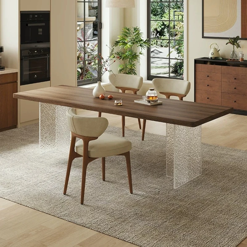 Modern Simple Acrylic Floating Slate Desk Vintage Style Dining Living Room Sofa Tables Home Furniture Zwevend Bureau FYFD