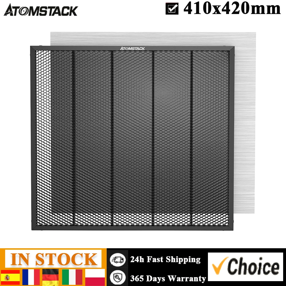 ATOMSTACK F4 Laser Engraver Honeycomb Board Cutting Working Table All-metal Structure Steel Panel Board Platform 410x420mm