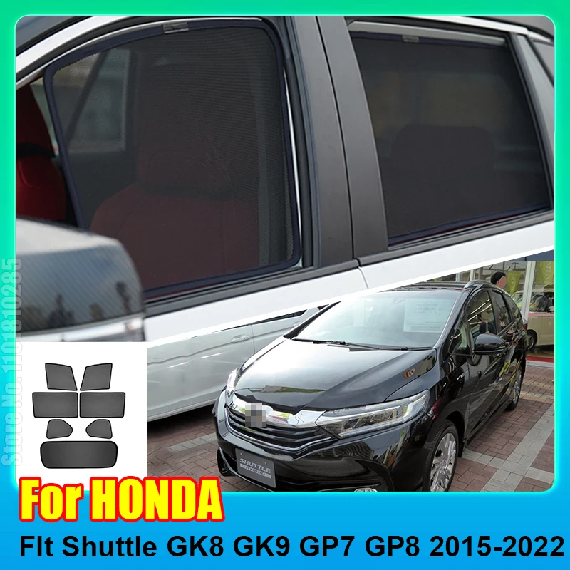 For Honda FIt Shuttle GK8 GK9 GP7 GP8 2015-2022 Car Window SunShade Windshield Rear Side Window Curtain Sun Shade Visor