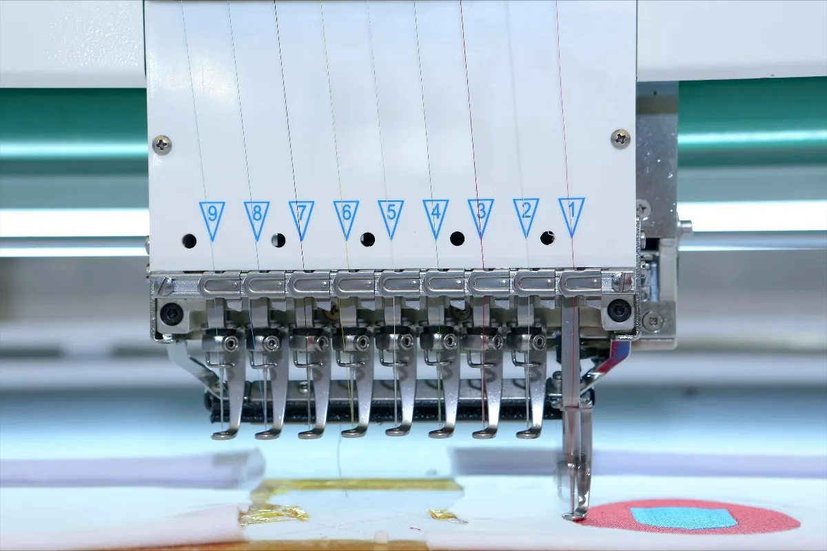 Industrial Multi Needle Embroidery Machine High Speed Computerized Equipment for Garment Production