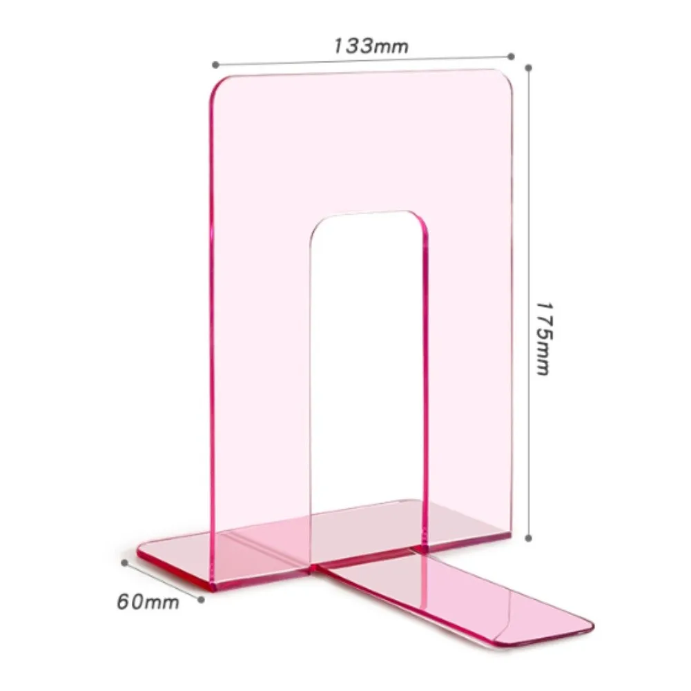 Book Stand Transparent PET Foldable for Student Office School For Desk Organizer Space Efficient 17.5x13.3x6cm