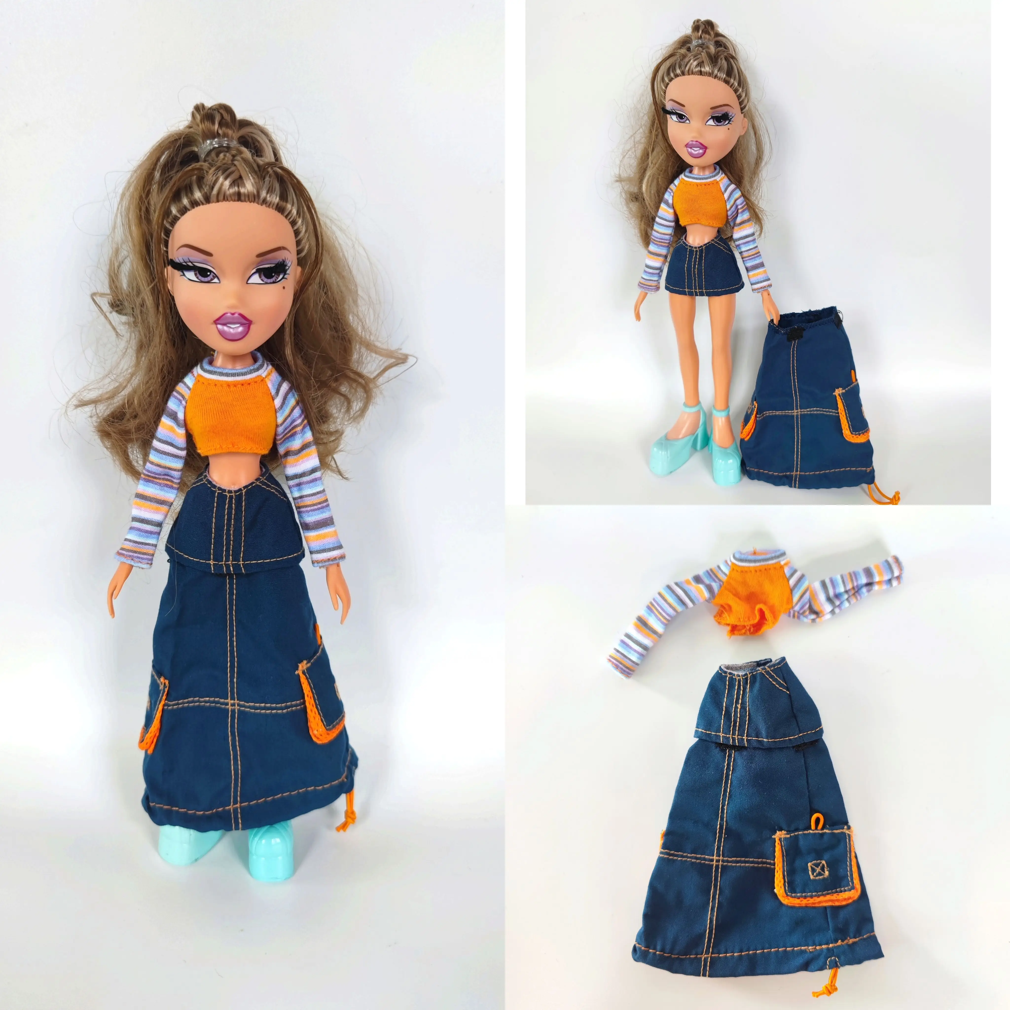 Monstering High Doll for doll Dressing Soft Casual Wear Handmade Clothes Outfit Doll Clothing Girl Toys