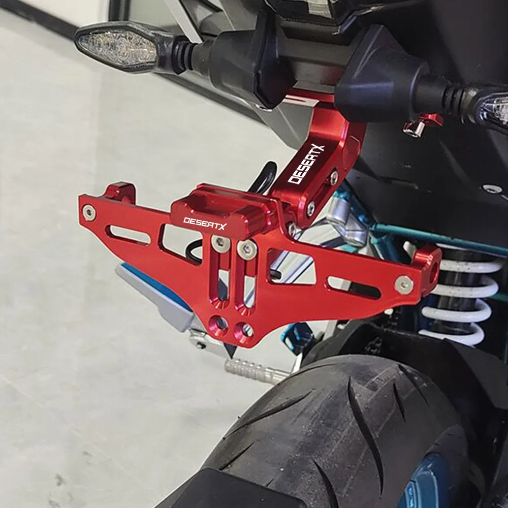 

Motocross Adjustable Tail Tidy License Plate Holder With Led Light For Ducati DesertX DESERTX Desert X 2021 2022 2023 2024