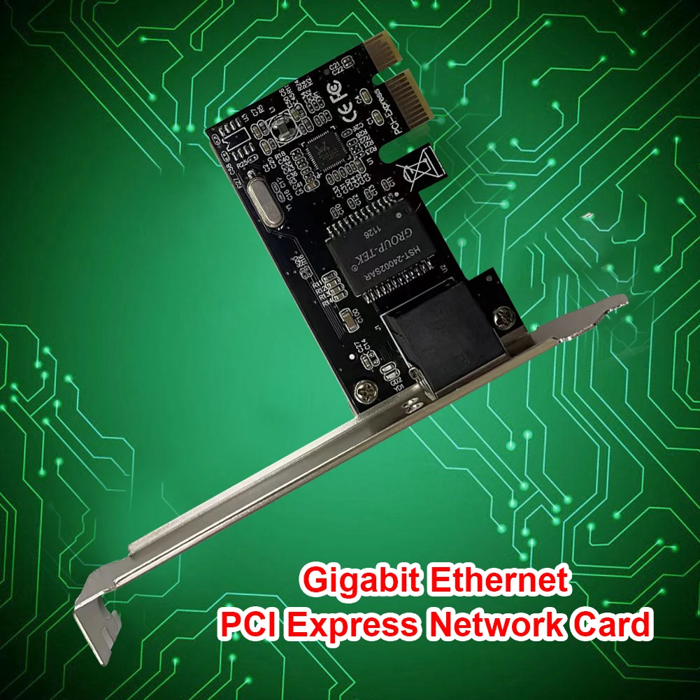 Network Card 10/100/1000Mbps Gigabit Ethernet PCI Express Network Card PCIe RJ45 LAN Adapter for Desktop Computer PC Driver Free