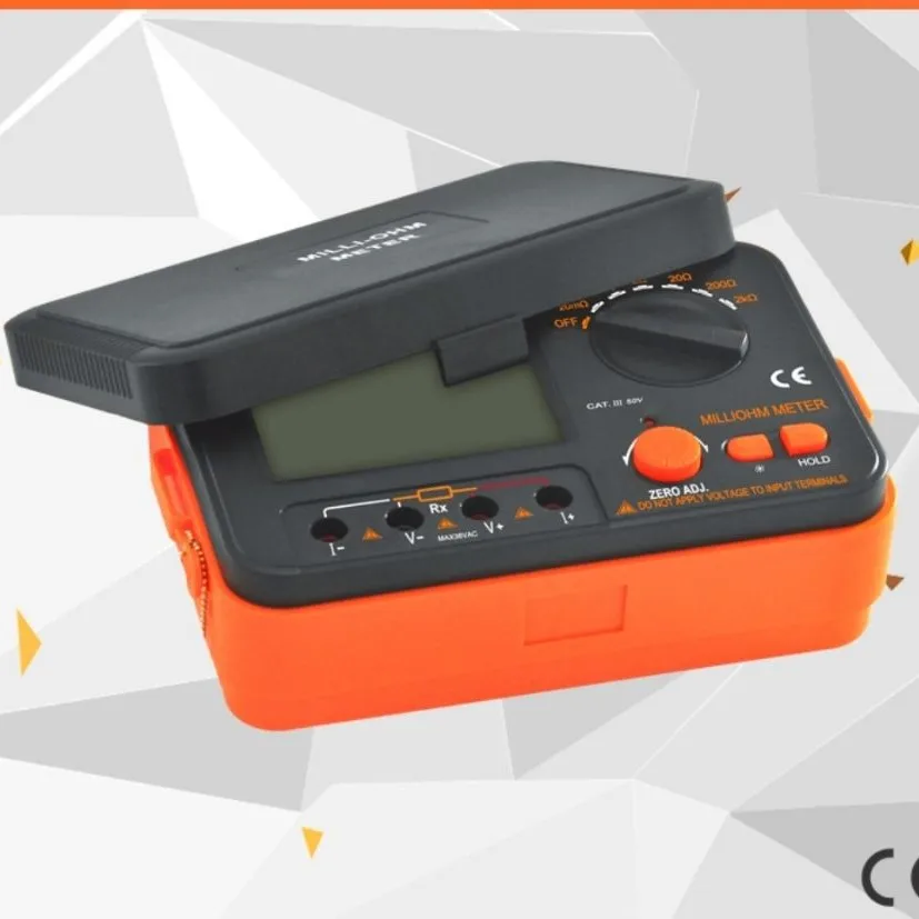 

Цифровой измеритель сопротивления изоляции VC60B+ 1000В 0-2000МΩ с ЖК-дисплеем и сигнализацией высокого напряжения