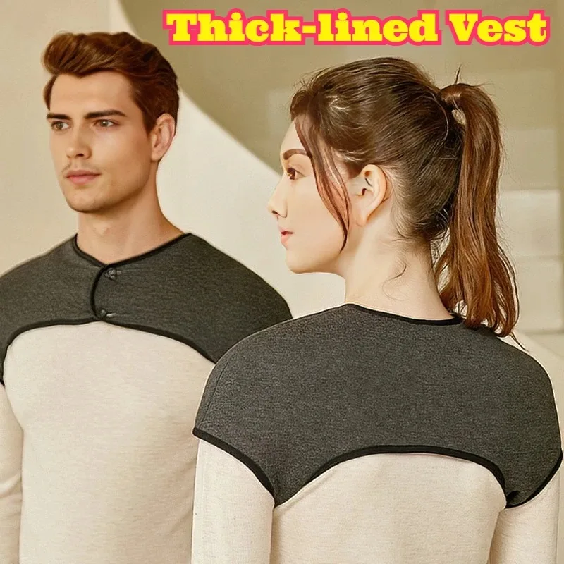 Fleece Shoulder Neck Warmer Men Women Thick Warm Shawl Sleeping Wrap Winter Cold Protection Soft Cozy Home Wear Shoulder Guard