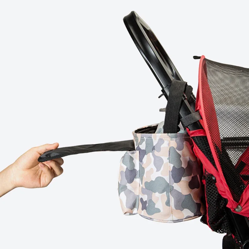 Borsa organizer per passeggino Borsa per pannolini per mummia Gancio per carrozzina Accessori per passeggino impermeabili di grande capacità Pannolino da viaggio