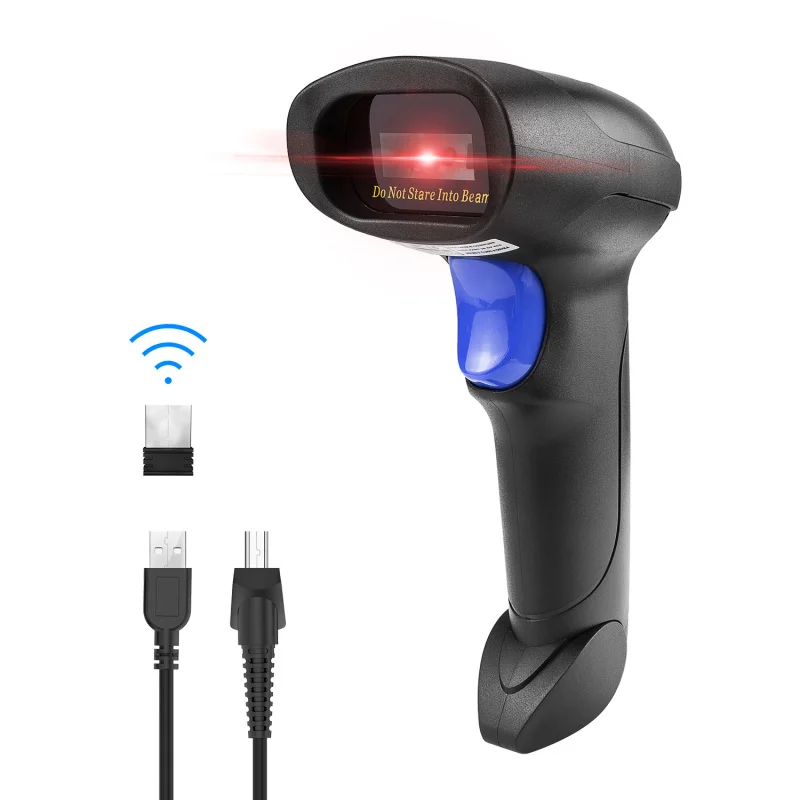 Wireless Barcode Scanner AND L8BL Blue tooth 1D/2D QR Bar Code Reader PDF417 for IOS Android IPAD