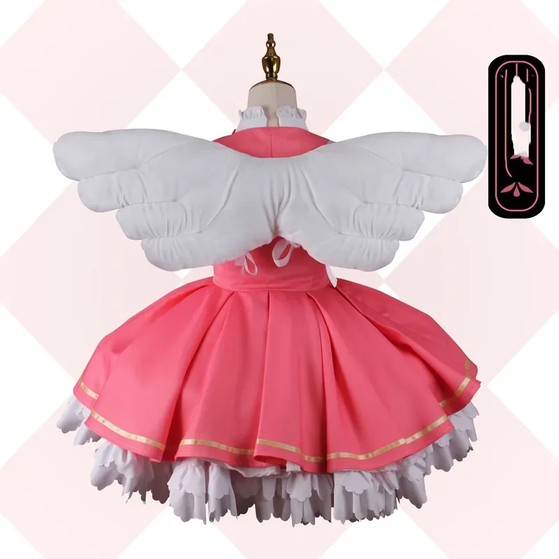 Costume de Cosplay Anime Cardcaptor Sakura pour femmes, activité mignonne, Halloween, fête de noël, vêtements de jeu de rôle #   1 #   W.