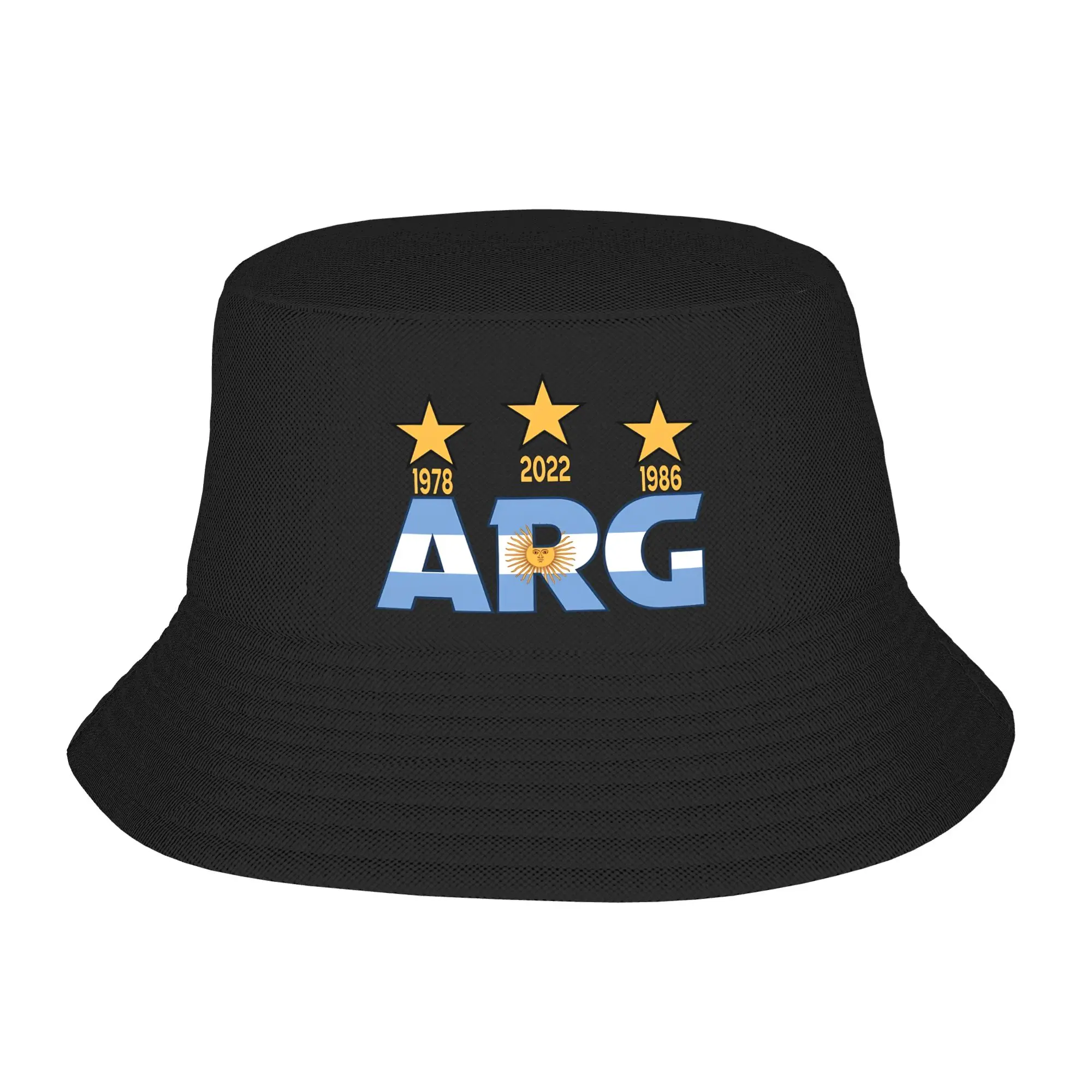 Chapeau de pêcheur avec drapeau argentin, cadeau pour filles, jolies casquettes de voyage légères